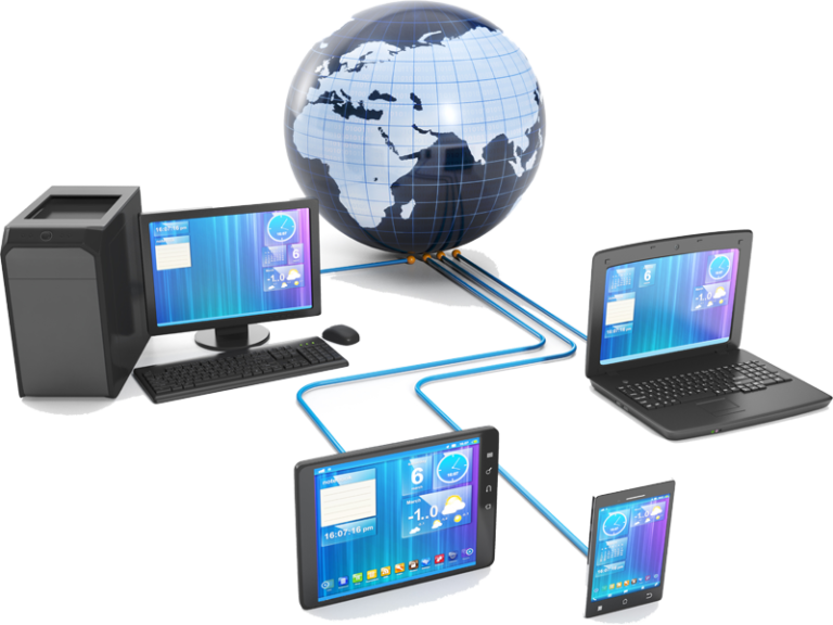 Connected devices and network illustration